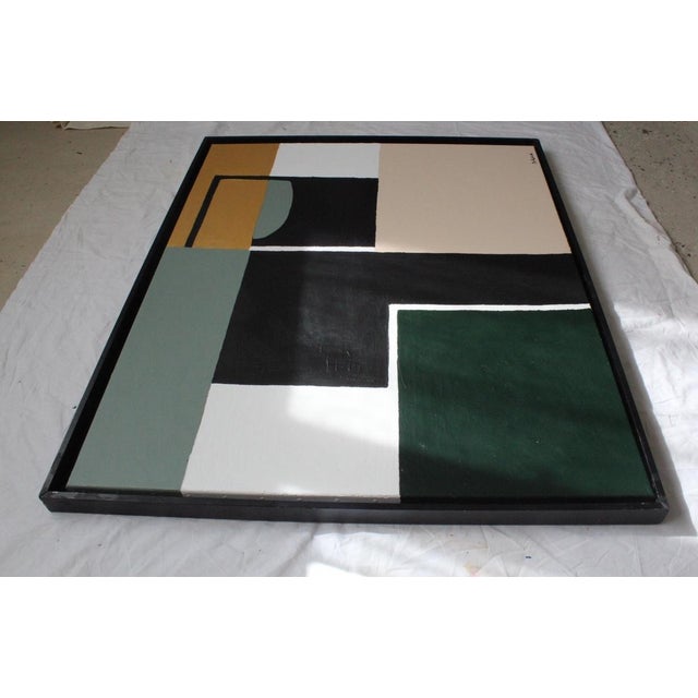 Early 21st Century Bodasca, Geometric Green Abstract, 2026, Acrylic on Canvas For Sale - Image 5 of 10