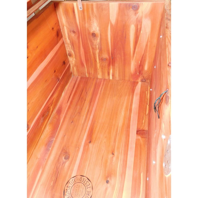 1957 Vintage Mid-Century Modern Lane Blonde Oak Veneer Cedar Chest ~ Lock Removed ~ For Sale - Image 14 of 17