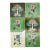 1920s Set of Six Tiles Art Nouveau H & R Johnson England For Sale