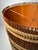 Wood Vintage Elaborate Hand Crafted Textile Drum Lamp Shade by Maria Kipp For Sale - Image 7 of 9
