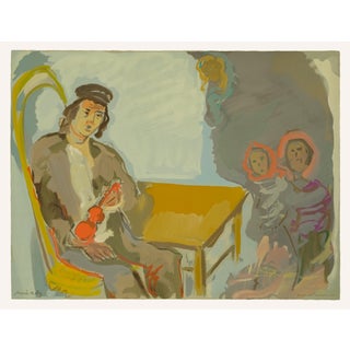 Large 1966 Emmanuel Mané-Katz Judaica Lithograph "Le Rêve Évanoui De Stempeniou" (Stempeniou’s Vanished Dream) For Sale