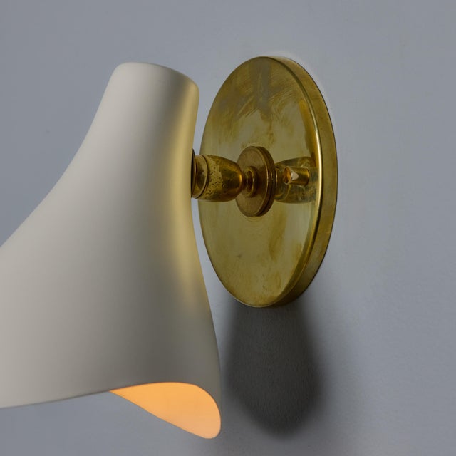 1950s Gino Sarfatti Model #10 Sconce for Arteluce in White For Sale - Image 9 of 12