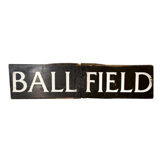 Vintage Ball Field Sign For Sale