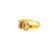 Van Cleef & Arpels Van Cleef & Arpels Celestial Ruby Diamond 18k Yellow Gold Ring Size 5.25 For Sale - Image 4 of 4