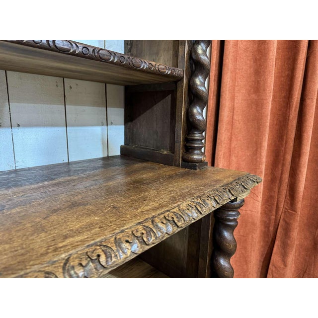 Early 20th Century Oak and Fir Wood-Paneled Bookcase For Sale - Image 13 of 18