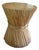 Vintage McGuire Style Bamboo Rattan Wood Sheath of Wheat Coffee Table For Sale