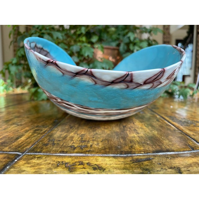 Global Views 21st Century Global Views Murano Nautilus Centerpiece Bowl For Sale - Image 4 of 8