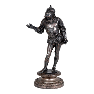Emile Guillemin Figural Silvered Bronze Sculpture