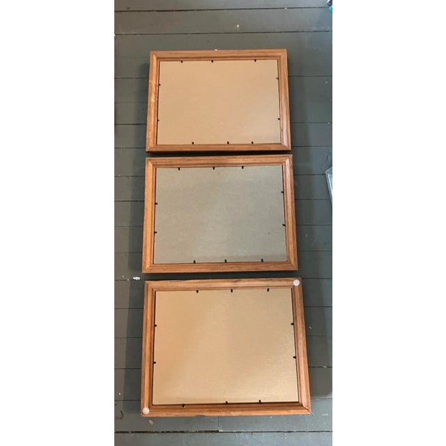 1970’s Original Watercolor Paintings/Charcoal Drawings Abstract Nudes Vintage Wood Frames Signed-Set of 3 For Sale - Image 4 of 7