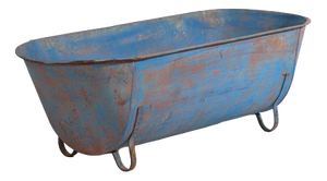Bliue Galvanized Zinc Bathtub
