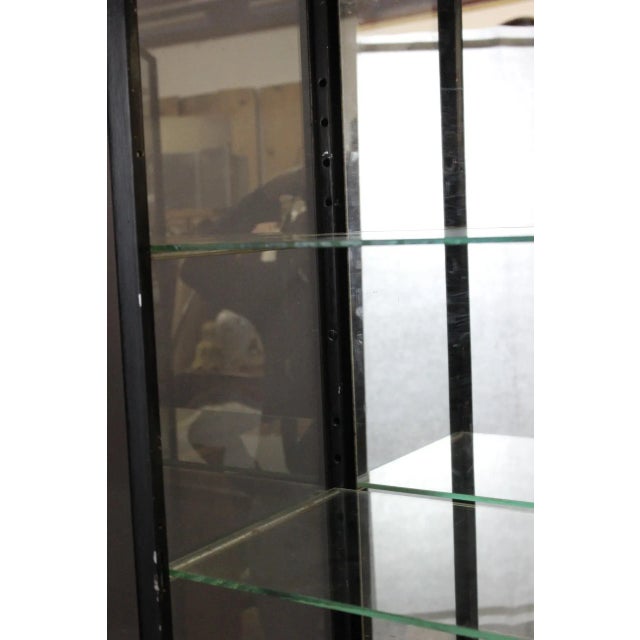 Metal Black Lacquered Iron Display Cabinets, 1930s, Set of 2 For Sale - Image 7 of 15