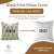 Fabdivine Indian Block Print Cushion Cover 14x20 Inch Viscose Linen-Traffic Light For Sale - Image 4 of 4