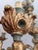 Large Vintage Louis XV Rococo Baroque Florentine Wood Carved Floral Chandelier, 1920s For Sale - Image 14 of 18