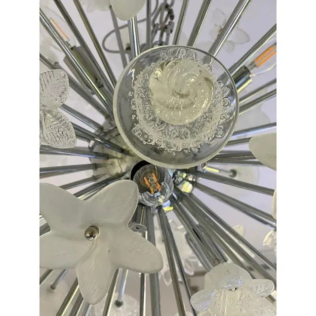 Bouquet Flowers Murano Glass Sputnik Chandelier by Simoeng For Sale - Image 6 of 9