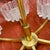 Gold Vintage Icicle Glass Hanging Lamp from Doria Leuchten, 1960s For Sale - Image 8 of 17