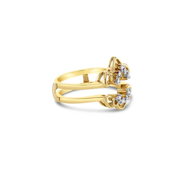 Contemporary Vintage Style Diamond Ring Enhancer, Size 8 For Sale - Image 3 of 5