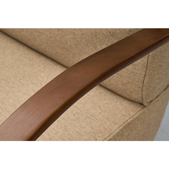 Wood Type C Armchair by Jindřich Halabala, 1930s For Sale - Image 7 of 12