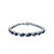 Contemporary Blue Sapphire Diamond 18k White Gold Bracelet For Sale - Image 3 of 6