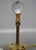 Transparent Pair of Tall Marble & Crystal Column Table Lamps For Sale - Image 8 of 12