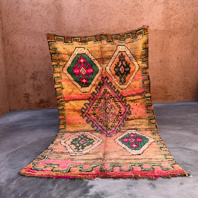 1980s Handwoven Moroccan Rug - 6'2" X 10'12" Ft For Sale - Image 10 of 10