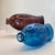 Vintage Pressed Glass Fish Bottles- A Pair For Sale In Jacksonville, FL - Image 6 of 9