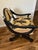 Mid-Century Modern Vintage Hollywood Regency Lounge Chair – Gold & Black Designer Upholstery For Sale - Image 3 of 16