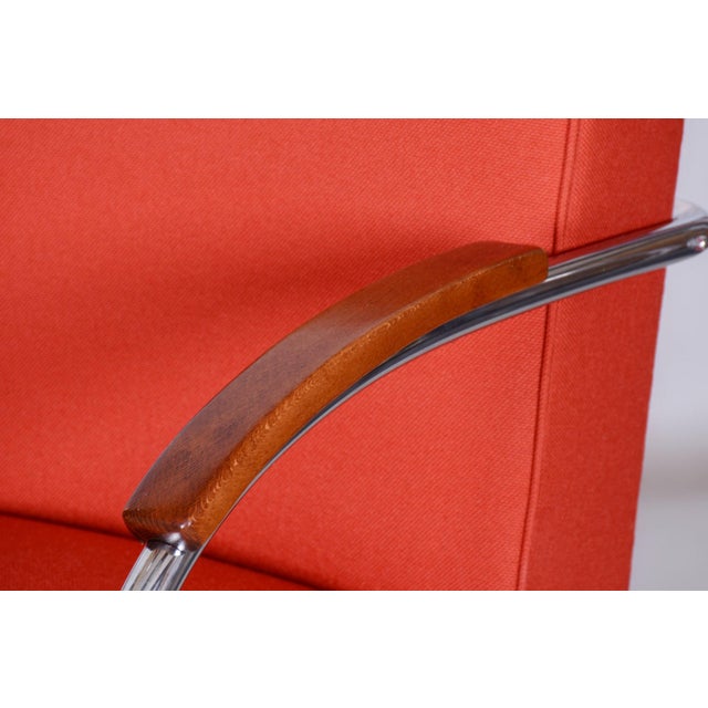 Metal Set of Vintage Bauhaus Armchairs in Chrome from Mücke Melder, 1930s For Sale - Image 7 of 14