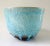 Nancy Pawel Turquoise Raku Bowl For Sale - Image 4 of 9