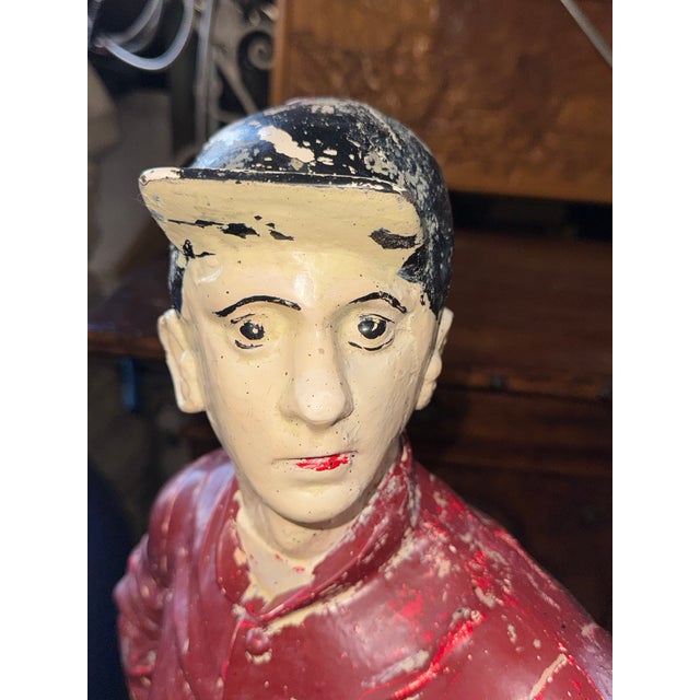 Pair of Vintage Cast Iron Lawn Jockey Hitching Posts For Sale - Image 11 of 12
