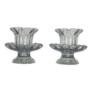 Chantilly Ruffled Candle Holders by PartyLite - Pair