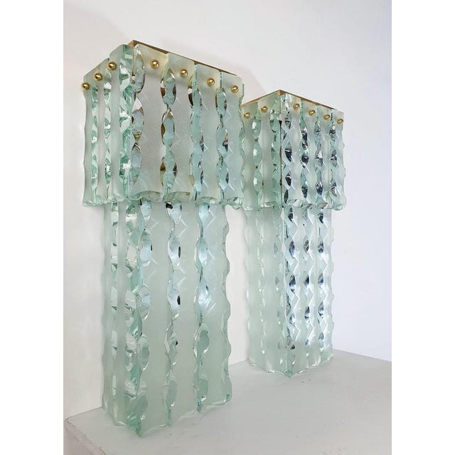 Mid-Century Modern Murano Wall Sconces from Mazzega, Italy, 1960s, Set of 2 For Sale - Image 6 of 16