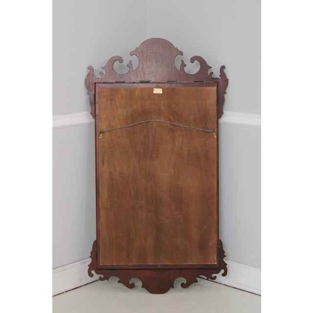 Councill Craftsmen Chippendale Mahogany Mirror For Sale - Image 12 of 13