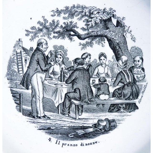 Wedding Series Plates in Porcelain by S.C.Richard, 1890s For Sale - Image 13 of 18