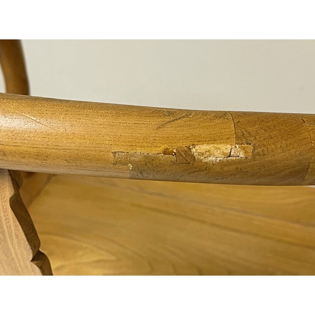 Antique Chinese Elmwood Horseshoe-Back Armchair For Sale - Image 10 of 13