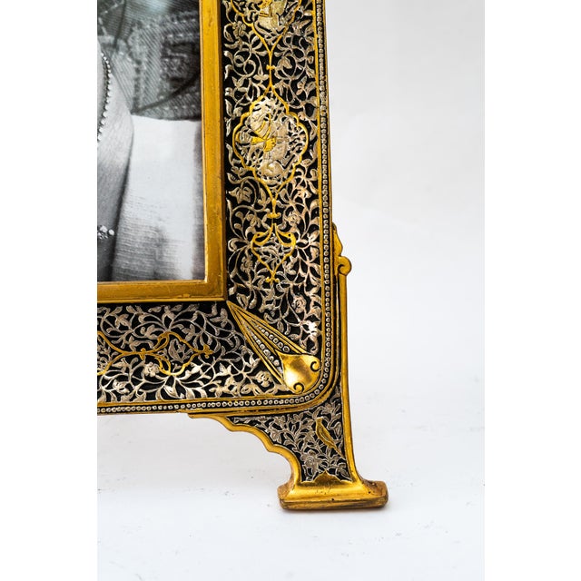 Vintage Art Deco Gold-Plated Picture Frames, 1920s, Set of 2 For Sale - Image 11 of 15