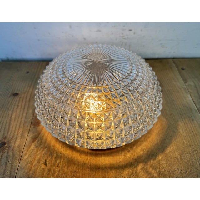 Vintage Glass Ceiling Light, 1970s For Sale - Image 14 of 18