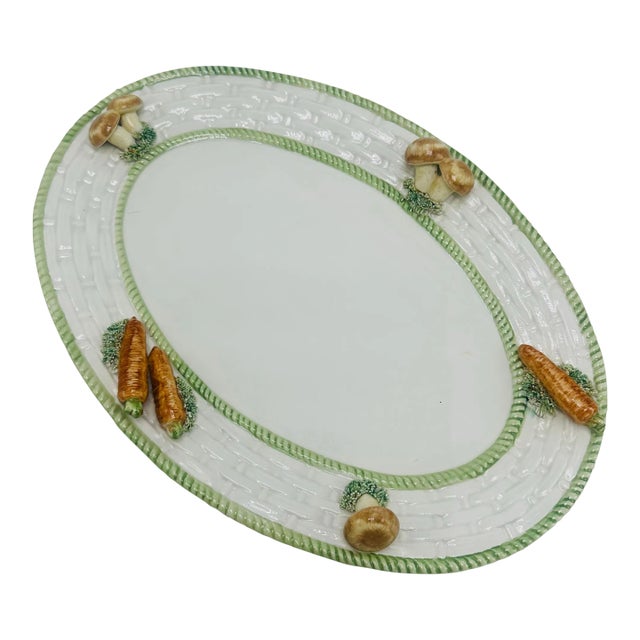 Trompe L’oeil Italian Platter For Sale