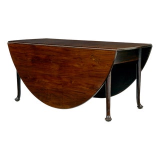 Large Georgian Gate Leg Dining Table, 1800 For Sale