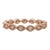 Natural Diamond Eternity Band Ring in Solid 14K Rose Gold For Sale