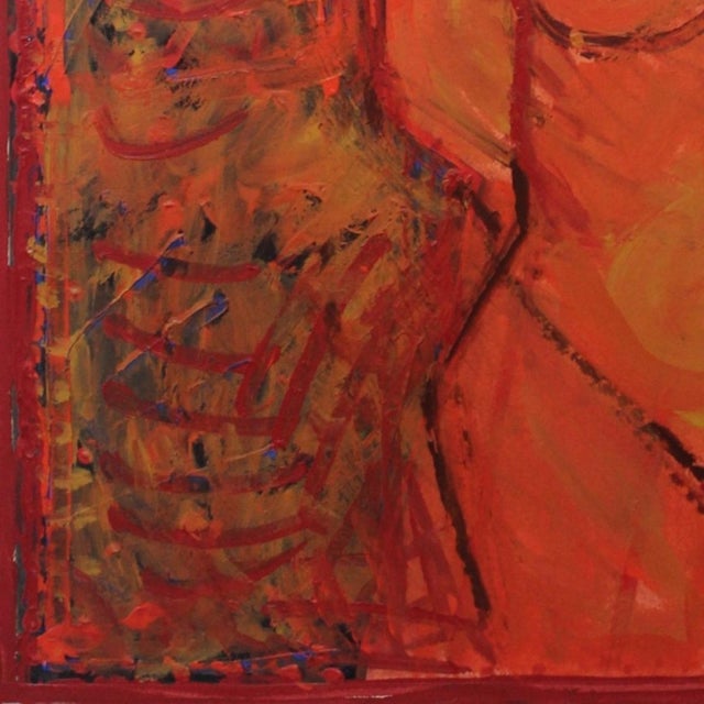 Contemporary Leszek Rózga, Etruscan Venus, Nude, 1994, Gouache and Acrylic on Paper For Sale - Image 3 of 8