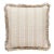 The House of Scalamandré Lark Stripe Square Pillow, Sand Dollar For Sale