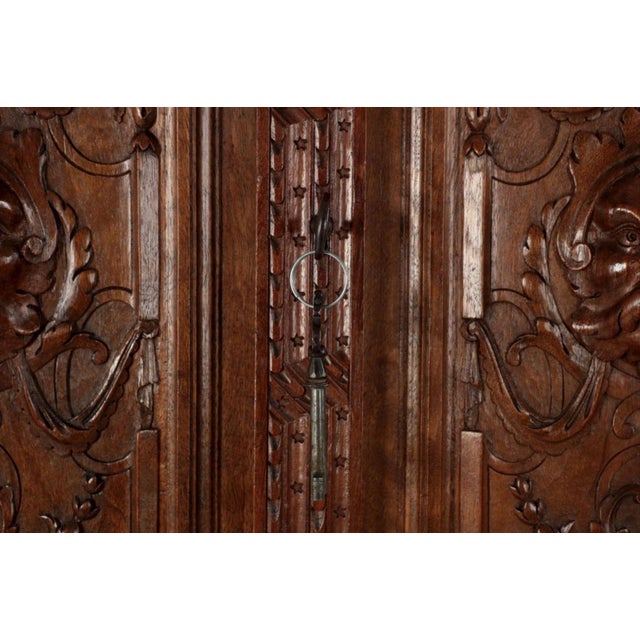 French Gothic Revival Carved Walnut Cupboard, Circa 1880 For Sale - Image 14 of 18