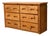Mid 20th Century Pine Rustic Primitive Six Drawer Dresser For Sale