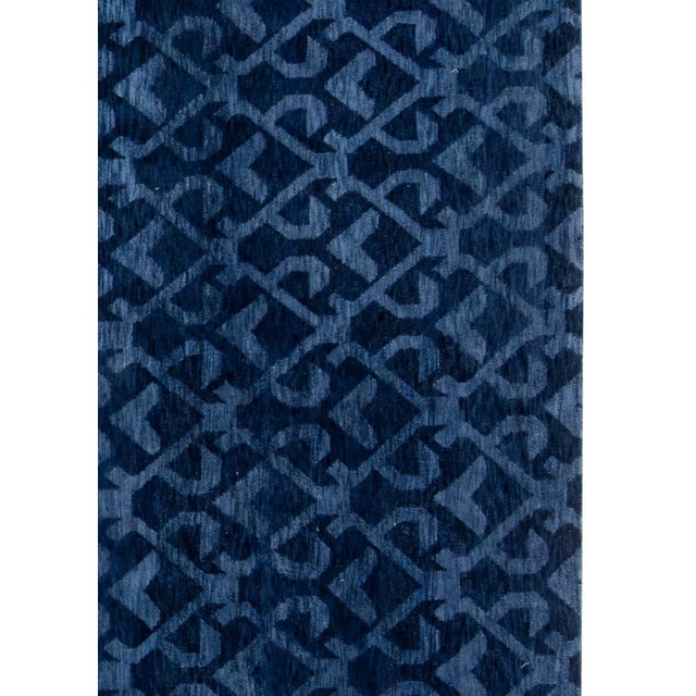 Contemporary Pashmina Euro Blue Rug by Doris Leslie Blau For Sale In New York - Image 6 of 7