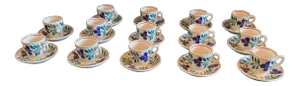 19th Century Petrus Regout & Co. Cup & Saucers