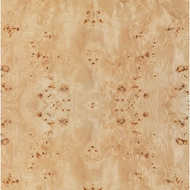 Wood Matthew Izzo Home Mulligan Light Burlwood Four Door Buffet With Satin Brass Hardware For Sale - Image 7 of 7