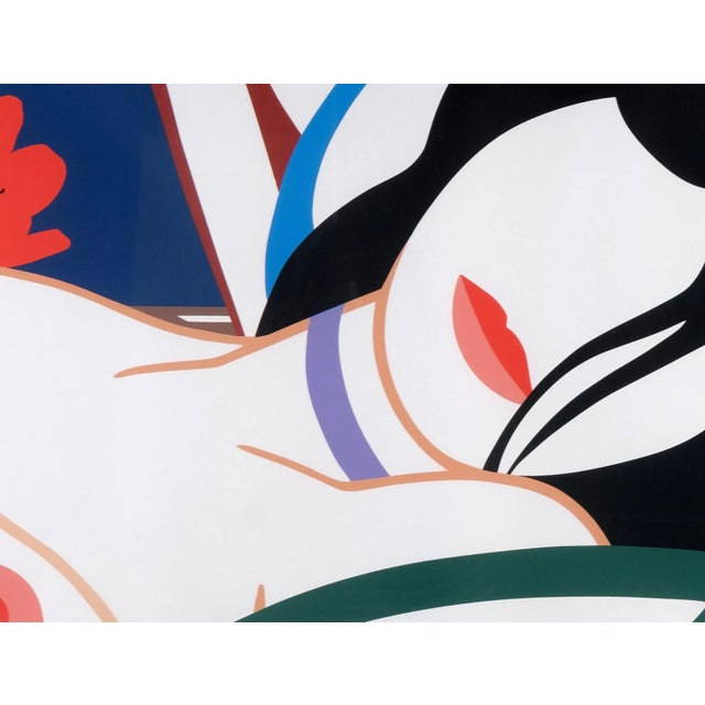 Iconic screen print by Pop Art legend Tom Wesselmann. The serigraph is mounted on beautiful frame. I have official proof...