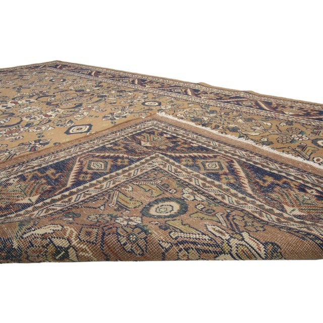 Vintage Persian Mahal Rug - 06'08 x 10'02 For Sale - Image 4 of 5