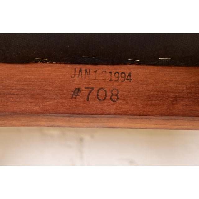 Stickley Mission Arts & Crafts Cherry Wood Spindle Back Side Chairs or Dining Chairs, Pair For Sale - Image 13 of 15