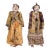 Pair of Antique Burmese Thailand Marionette Puppet Dolls Folk Art For Sale
